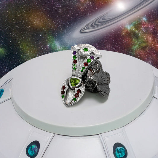 Quasar Galaxy Key Pendant