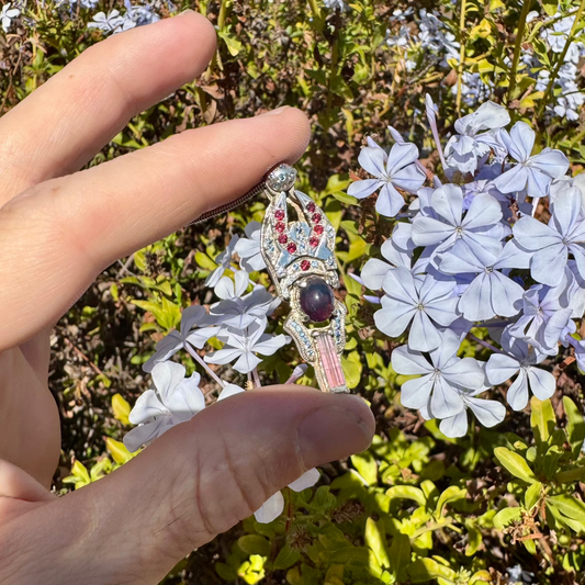 Master Space Key Moon Pendant